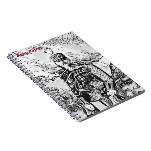 Agha petros Spiral Foto Notebook Notizblock (Rechte Seite)