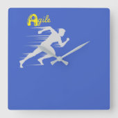 Agil Quadratische Wanduhr (Vorderseite)