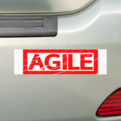 Agile Briefmarke Autoaufkleber (Auf Auto)