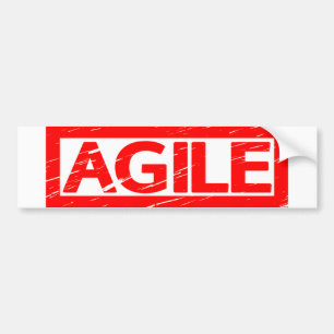 Agile Briefmarke Autoaufkleber
