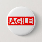 Agile Briefmarke Button (Vorderseite)