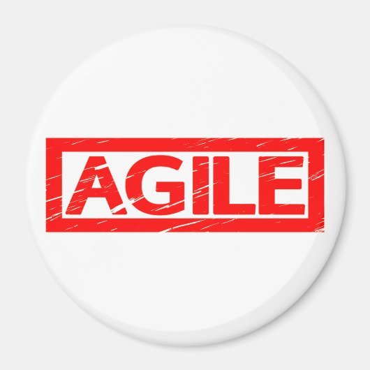 Agile Briefmarke Magnet (Vorne)
