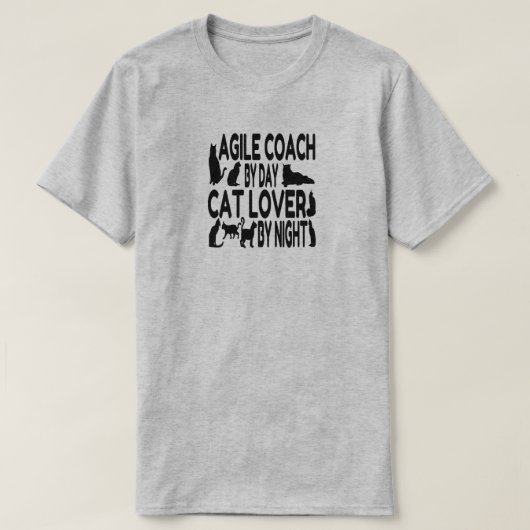 Agile Coach Lieben Katzen T-Shirt (Design vorne)
