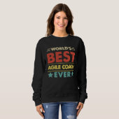 Agile Coach Profession World's Best Agile Coach Ev Sweatshirt (Vorne ganz)