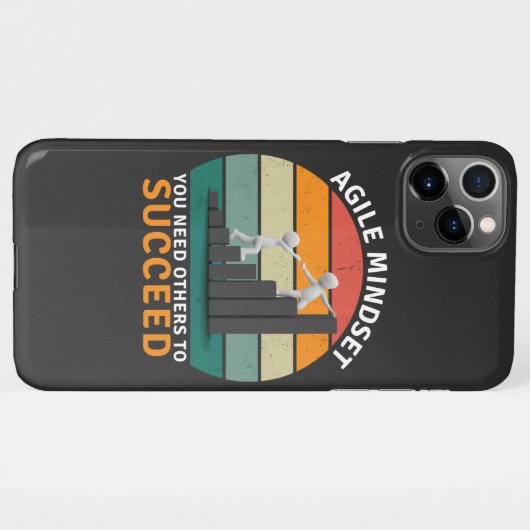 Agile Einstellung Sie brauchen andere, um erfolgre iPhone Hülle (Rückseite (Horizontal))