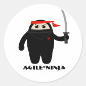 Agile Ninja Stickers (Vorderseite)