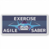 Agile Säbel 3 Aufkleber (Vorderseite)