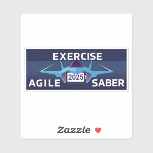 Agile Säbel 3 Aufkleber (Blatt)