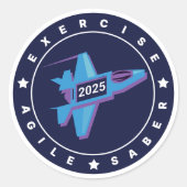 Agile Säbel 6 Graf Sticker Sheet (Vorderseite)