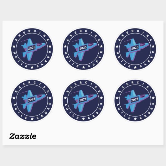 Agile Säbel 6 Graf Sticker Sheet (Blatt)