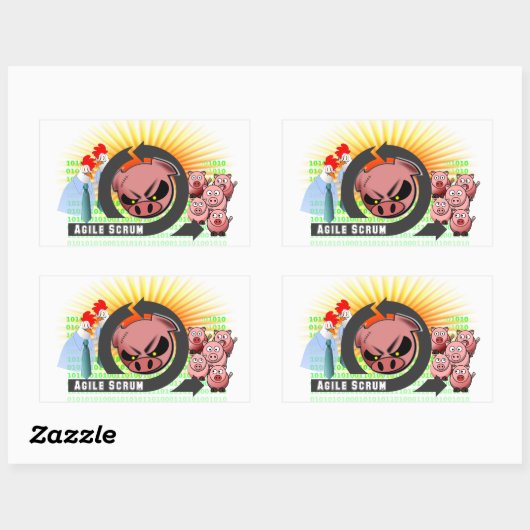 Agile Scrum Sticker - Anpassbar! (Blatt)