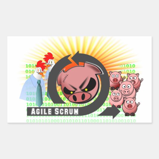 Agile Scrum Sticker - Anpassbar! (Vorderseite)