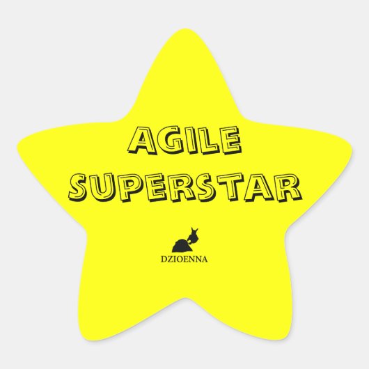 Agile Superstar Stickers (Vorderseite)
