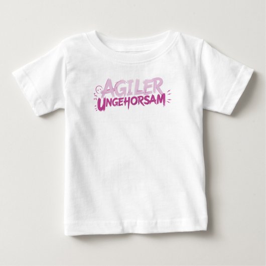 Agiler Ungehorsam Baby T-shirt (Vorderseite)