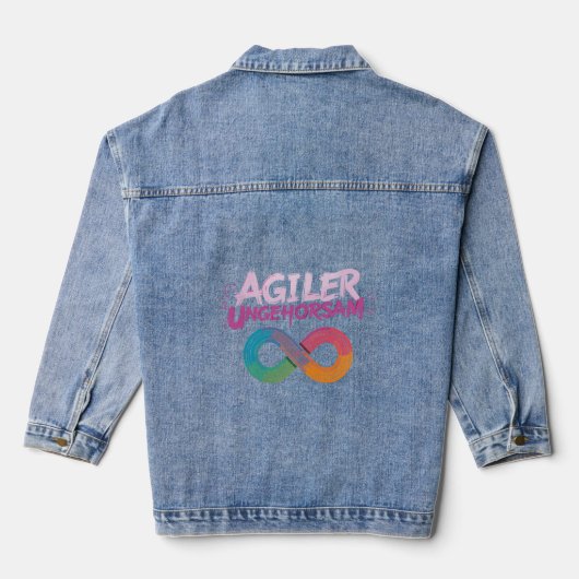 Agiler Ungehorsam Jeansjacke (Rückseite)