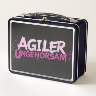 Agiler Ungehorsam Metall Brotdose