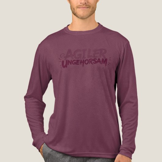 Agiler Ungehorsam Tri-Blend Shirt (Vorderseite)