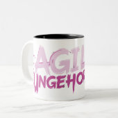 Agiler Ungehorsam Zweifarbige Tasse (Vorderseite Links)