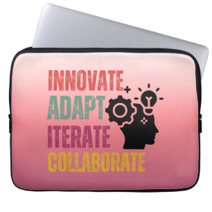 Agiles Mindset Kernprinzipien Positives Denken Laptopschutzhülle