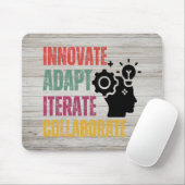 Agiles Mindset Kernprinzipien Positives Denken Mousepad (Mit Mouse)