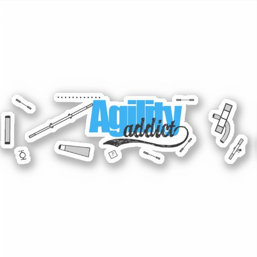 Agility Addict Course Map Sticker (Vorderseite)