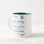 Agility-Ausnahmeregelungen Zweifarbige Tasse (Vorderseite Links)