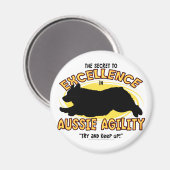 Agility Australian Shepherd Secret Magnet (Vorderseite/Rückseite)