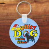 Agility Belgisch Malinois Geschenke Schlüsselanhänger (Vorderseite)