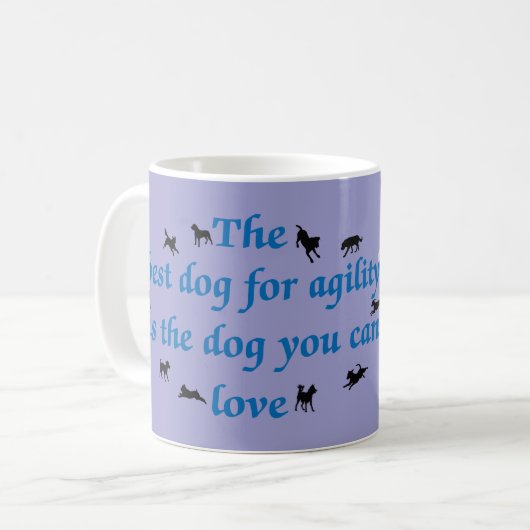 Agility - Bester Hund Kaffeetasse (Vorderseite Links)
