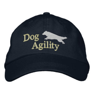 Agility Border Collie Dark Bestickte Baseballkappe