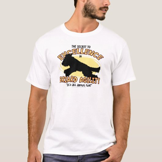 Agility Briard Geheimnis-T - Shirt (Vorderseite)