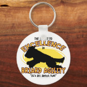 Agility Briard Secret Schlüsselanhänger (Vorderseite)