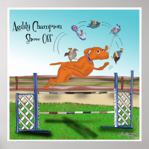 Agility Champion anzeigen Poster