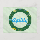 Agility Circle Postkarte (Vorderseite)