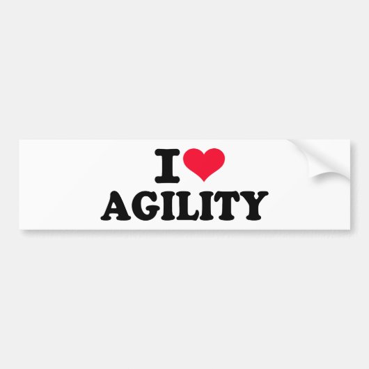 Agility der Liebe I Autoaufkleber (Vorne)