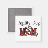 Agility Dog Eigentümer Geschenke Magnet (Vorderseite/Rückseite)