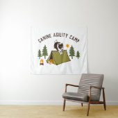 Agility Dog Niedlich Border Collie Camp Custom Wandteppich (Beispiel (Horizontal))