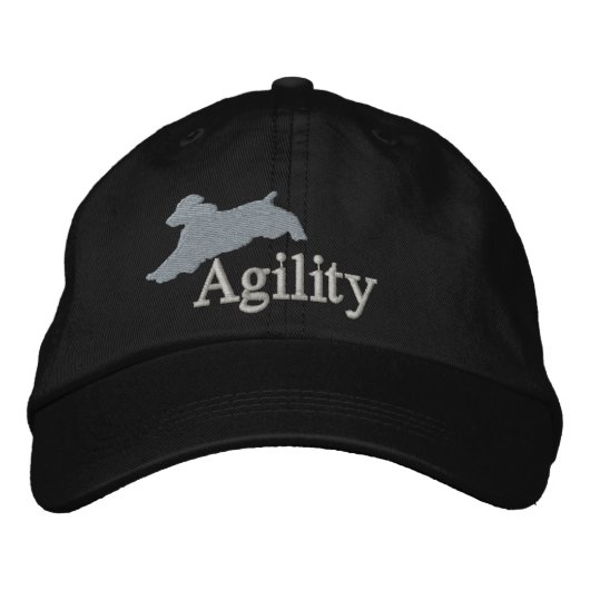 Agility English Springer Spaniel Bestickte Kappe (Vorderseite)