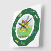 Agility Foto anpassen Quadratische Wanduhr (Winkel)