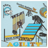 Agility für Hundefreunde Stoff (Muster)