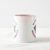 "Agility FuzzButt" Spitz-Agility-Tasse Zweifarbige Tasse (Mittel)