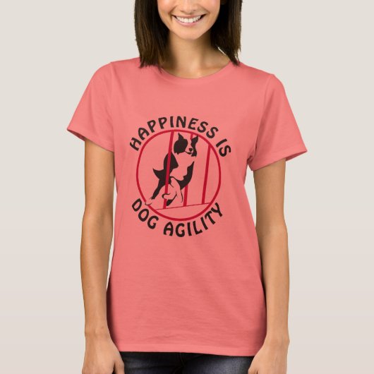 Agility Glück für die Grenzkolonie T-Shirt (Vorderseite)