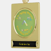 Agility glücklich Banner-Ornament gold (Links)