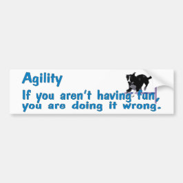 Agility haben Spaß Autoaufkleber