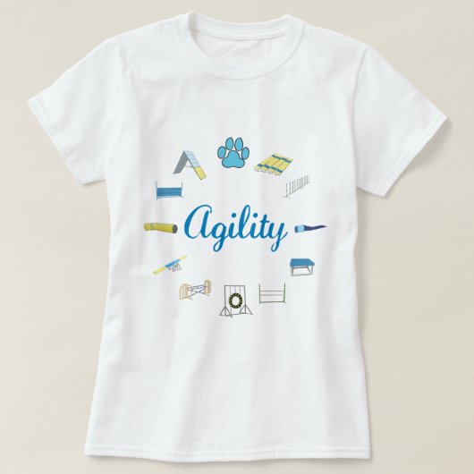 Agility-Hindernisse T-Shirt (Design vorne)