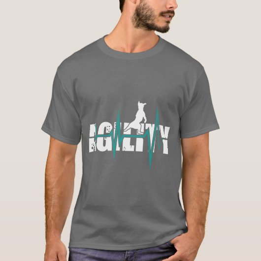 Agility Hogs Agility Junge T-Shirt (Vorderseite)