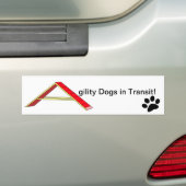 Agility Hunde im Transit Autoaufkleber (Auf Auto)
