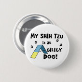 Agility-Hundeknopf Shih Tzu Button (Vorne & Hinten)