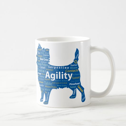 Agility-Kaffee-Tasse, Reise-Tasse oder Stein Kaffeetasse (Rechts)