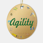 Agility-Kreis Keramikornament (Links)
